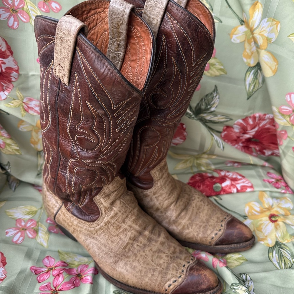Dan Post Two-Tone Western Boots